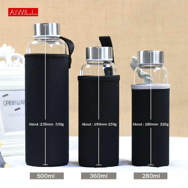 Aiwill Hot Selling Glas Sport  - Outdoor Sport Glass Water Bottle recensie en prijs